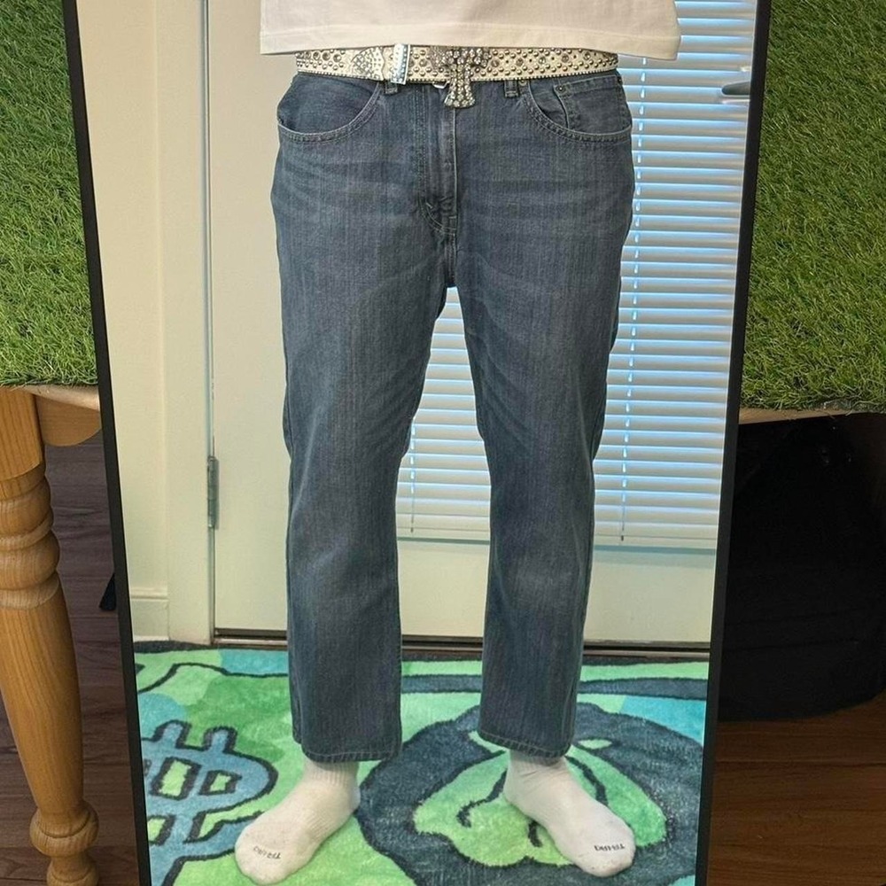 Levi's 505 blue jeans regular fit jeans 34x24